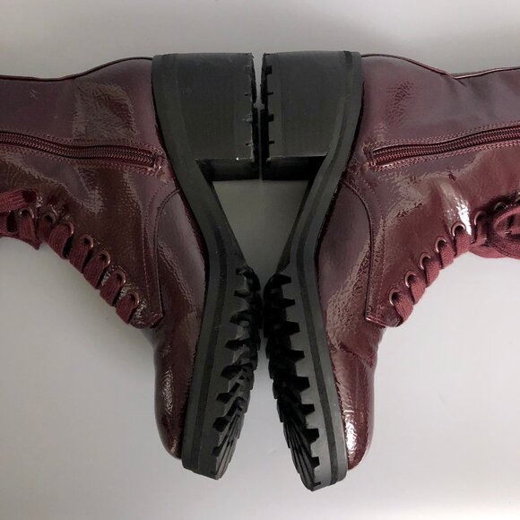 Like New Women's Topshop Burgundy Boots (mismatched size!) - Picture 9 of 10